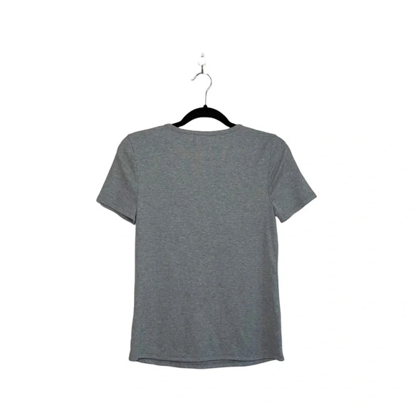 Maurices 24/7 Gray Short Sleeve Crewneck Rib Tuck In Tee Medium Women’s - Picture 5 of 10